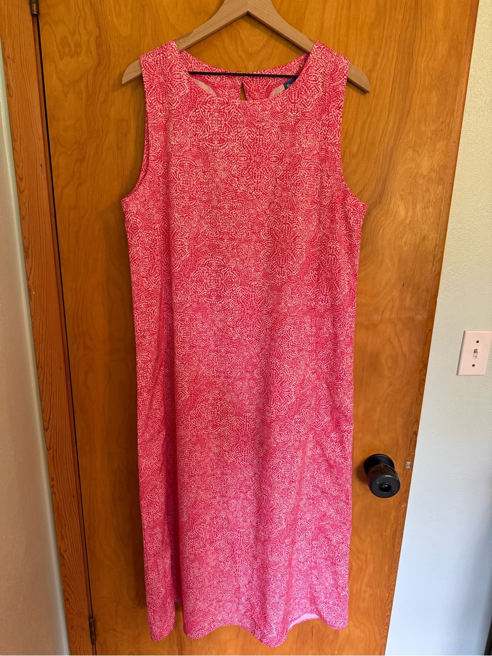 Rip Skirt Hawaii Sleeveless Red White Patterned Women’s Sundress Size L